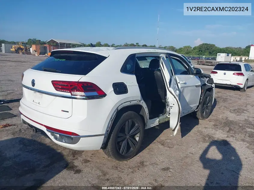 2021 Volkswagen Atlas Cross Sport 3.6L V6 Se W/Technology R-Line VIN: 1V2RE2CAXMC202324 Lot: 45507243
