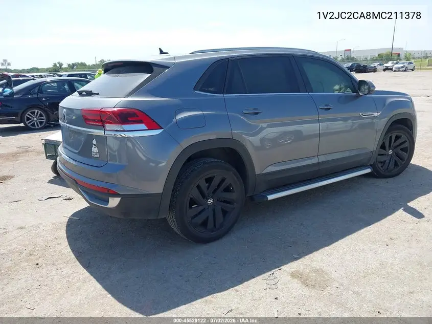 2021 Volkswagen Atlas Cross Sport 2.0T Se W/Technology VIN: 1V2JC2CA8MC211378 Lot: 45529122