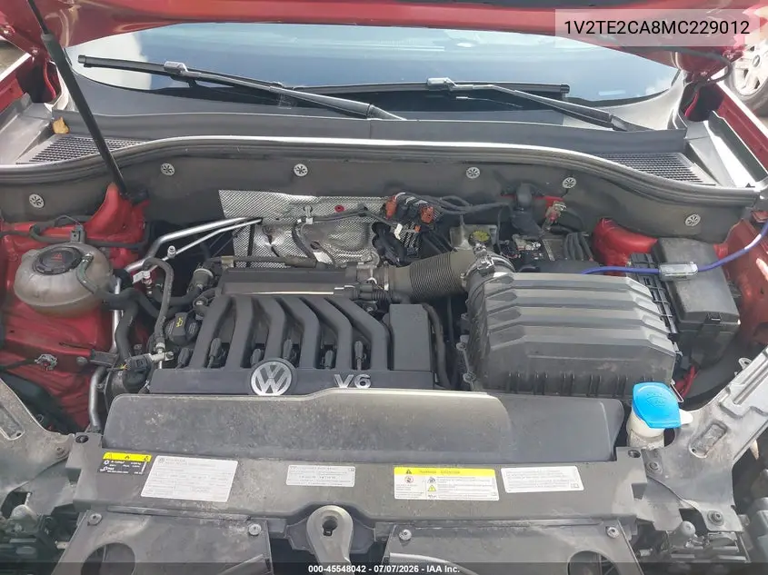 2021 Volkswagen Atlas Cross Sport 3.6L V6 Sel Premium VIN: 1V2TE2CA8MC229012 Lot: 45548042