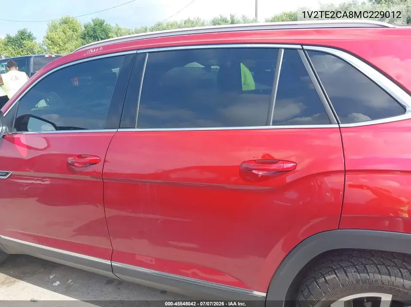 2021 Volkswagen Atlas Cross Sport 3.6L V6 Sel Premium VIN: 1V2TE2CA8MC229012 Lot: 45548042