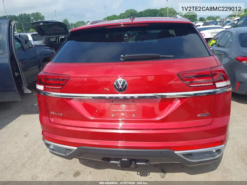 2021 Volkswagen Atlas Cross Sport 3.6L V6 Sel Premium VIN: 1V2TE2CA8MC229012 Lot: 45548042