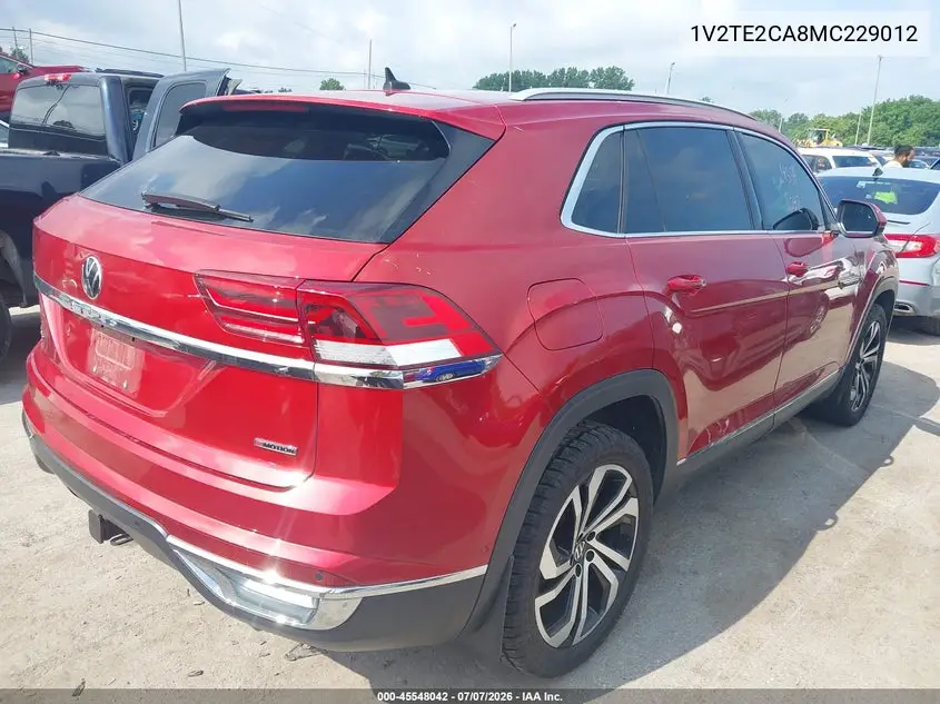 2021 Volkswagen Atlas Cross Sport 3.6L V6 Sel Premium VIN: 1V2TE2CA8MC229012 Lot: 45548042