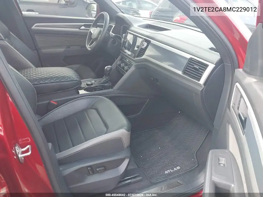 2021 Volkswagen Atlas Cross Sport 3.6L V6 Sel Premium VIN: 1V2TE2CA8MC229012 Lot: 45548042