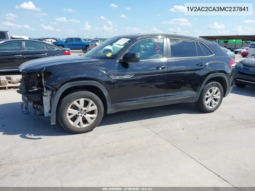 2021 Volkswagen Atlas Cross Sport 2.0T S VIN: 1V2AC2CA3MC237841 Lot: 45554596