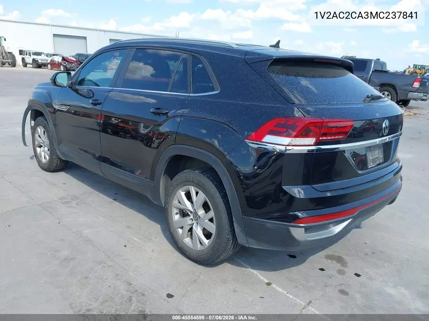 2021 Volkswagen Atlas Cross Sport 2.0T S VIN: 1V2AC2CA3MC237841 Lot: 45554596