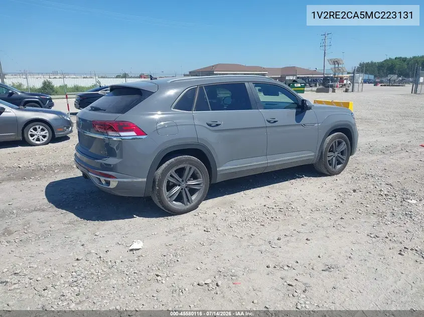 2021 Volkswagen Atlas Cross Sport 3.6L V6 Se W/Technology R-Line VIN: 1V2RE2CA5MC223131 Lot: 45580116