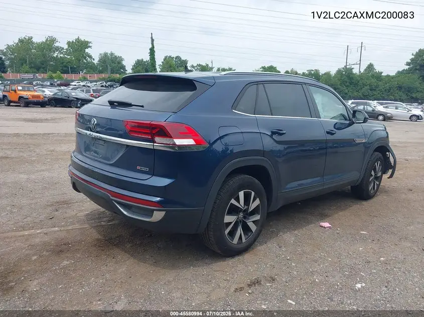 2021 Volkswagen Atlas Cross Sport 2.0T Se VIN: 1V2LC2CAXMC200083 Lot: 45580994