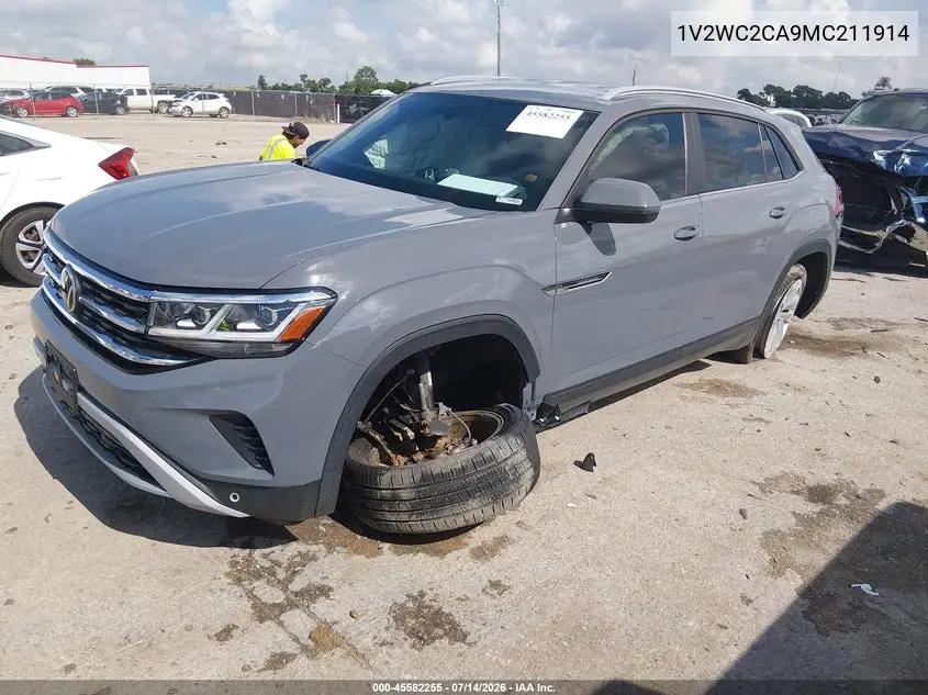 2021 Volkswagen Atlas Cross Sport 2.0T Se W/Technology VIN: 1V2WC2CA9MC211914 Lot: 45582255