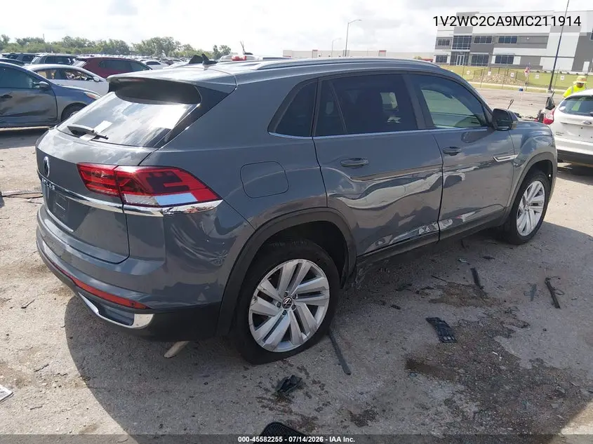 2021 Volkswagen Atlas Cross Sport 2.0T Se W/Technology VIN: 1V2WC2CA9MC211914 Lot: 45582255