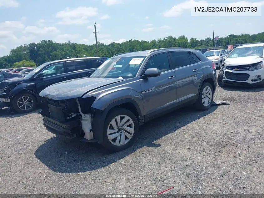 2021 Volkswagen Atlas Cross Sport 3.6L V6 Se W/Technology VIN: 1V2JE2CA1MC207733 Lot: 45595540