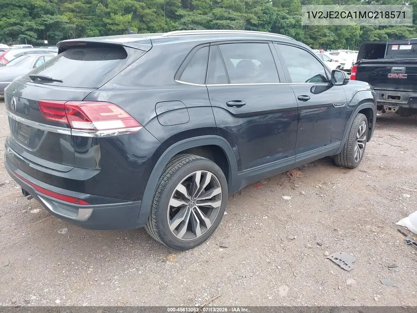 2021 Volkswagen Atlas Cross Sport 3.6L V6 Se W/Technology VIN: 1V2JE2CA1MC218571 Lot: 45613053
