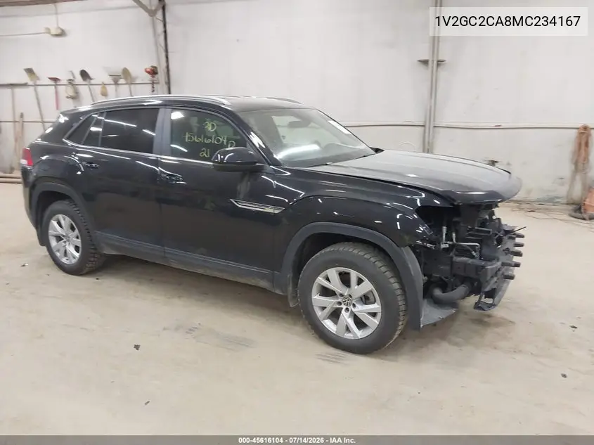 2021 Volkswagen Atlas Cross Sport 2.0T S VIN: 1V2GC2CA8MC234167 Lot: 45616104