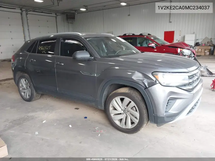 2021 Volkswagen Atlas Cross Sport 3.6L V6 Se W/Technology VIN: 1V2KE2CA0MC234037 Lot: 45665525