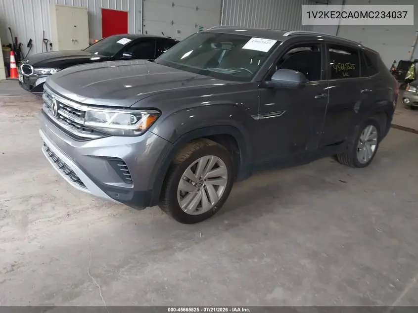 2021 Volkswagen Atlas Cross Sport 3.6L V6 Se W/Technology VIN: 1V2KE2CA0MC234037 Lot: 45665525