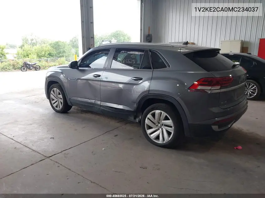 2021 Volkswagen Atlas Cross Sport 3.6L V6 Se W/Technology VIN: 1V2KE2CA0MC234037 Lot: 45665525