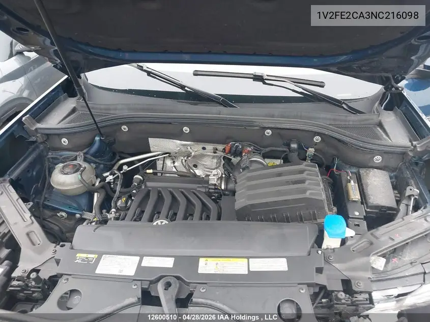2022 Volkswagen Atlas Cross Sport 3.6 Fsi Execline VIN: 1V2FE2CA3NC216098 Lot: 12600510