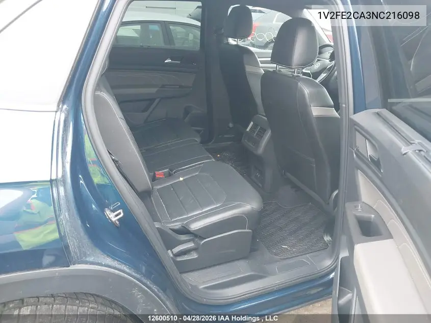 2022 Volkswagen Atlas Cross Sport 3.6 Fsi Execline VIN: 1V2FE2CA3NC216098 Lot: 12600510