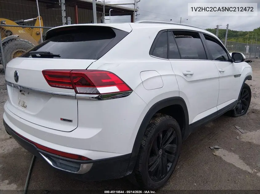 2022 Volkswagen Atlas Cross Sport 2.0T Se W/Technology VIN: 1V2HC2CA5NC212472 Lot: 45118544