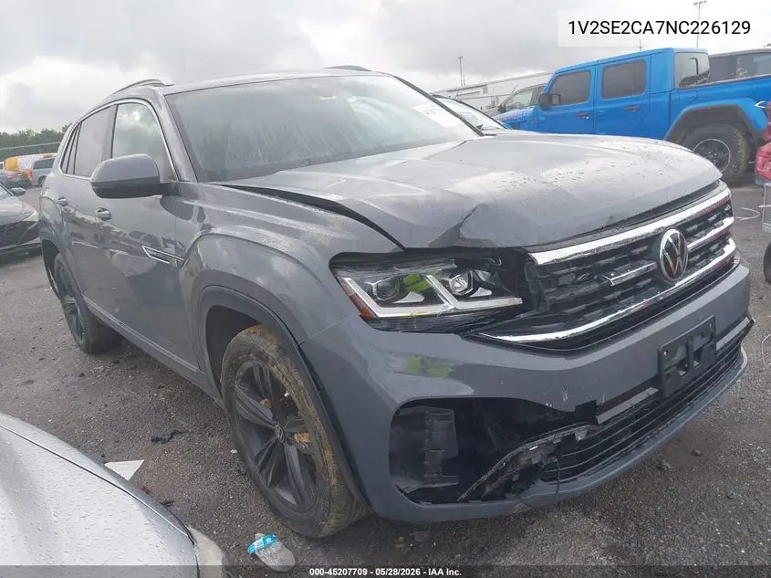 2022 Volkswagen Atlas Cross Sport 3.6L V6 Sel R-Line VIN: 1V2SE2CA7NC226129 Lot: 45207709