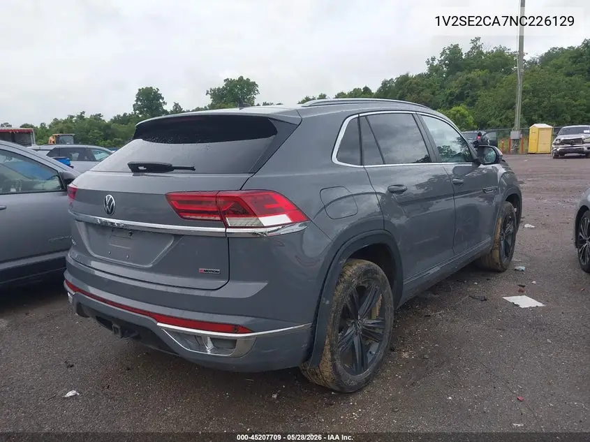 2022 Volkswagen Atlas Cross Sport 3.6L V6 Sel R-Line VIN: 1V2SE2CA7NC226129 Lot: 45207709