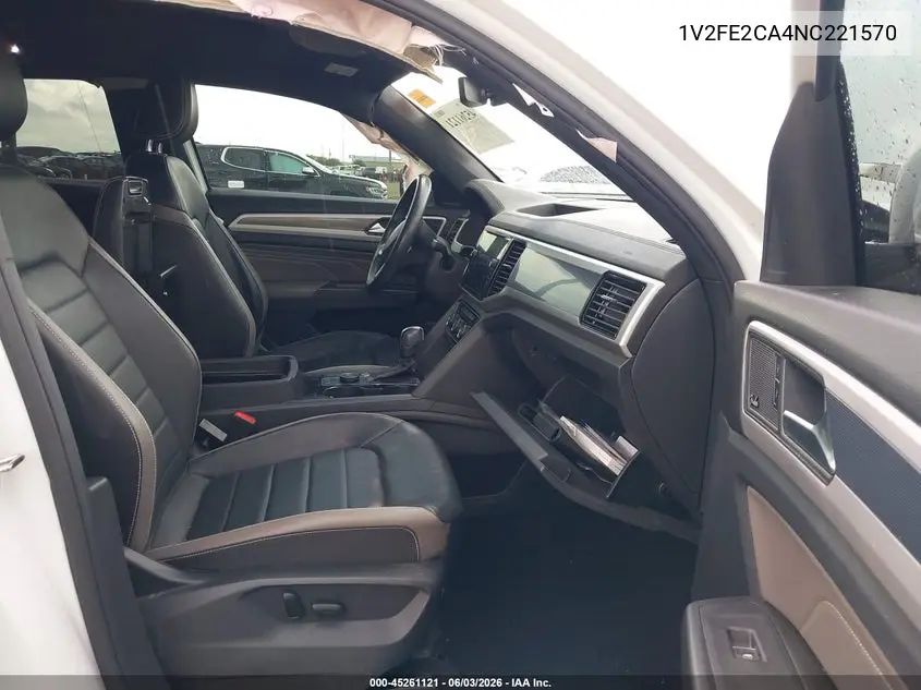 2022 Volkswagen Atlas Cross Sport 3.6L V6 Sel Premium R-Line VIN: 1V2FE2CA4NC221570 Lot: 45261121