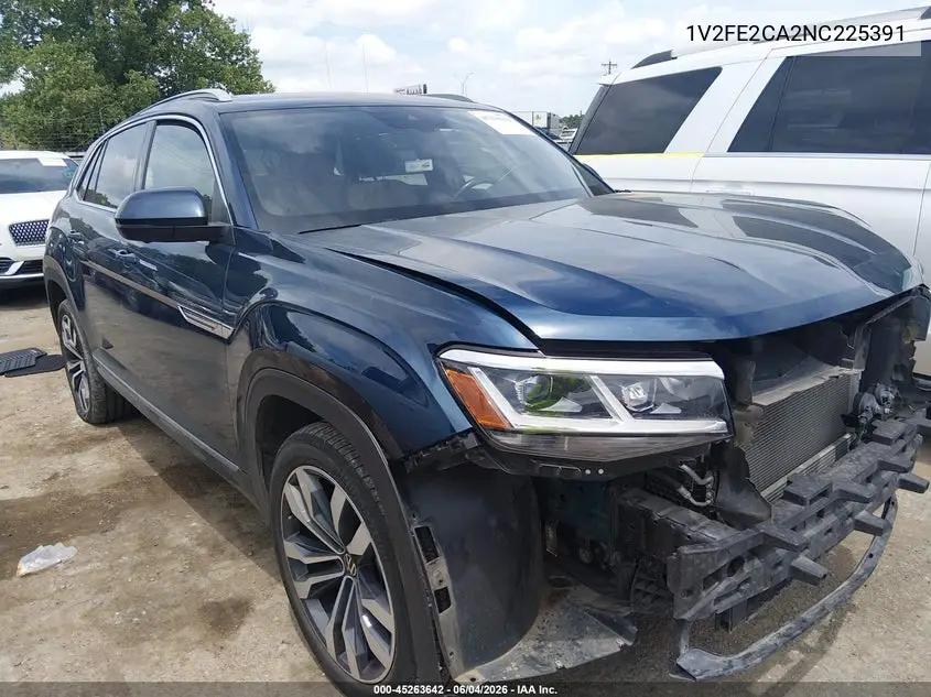 2022 Volkswagen Atlas Cross Sport 3.6L V6 Sel Premium R-Line VIN: 1V2FE2CA2NC225391 Lot: 45263642