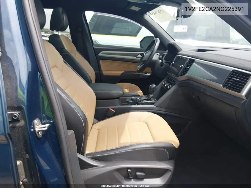 2022 Volkswagen Atlas Cross Sport 3.6L V6 Sel Premium R-Line VIN: 1V2FE2CA2NC225391 Lot: 45263642