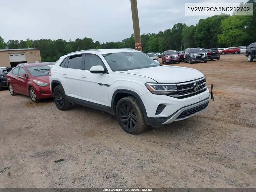 2022 Volkswagen Atlas Cross Sport 3.6L V6 Se W/Technology VIN: 1V2WE2CA5NC212702 Lot: 45273640
