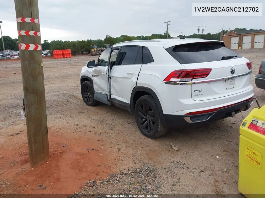 2022 Volkswagen Atlas Cross Sport 3.6L V6 Se W/Technology VIN: 1V2WE2CA5NC212702 Lot: 45273640