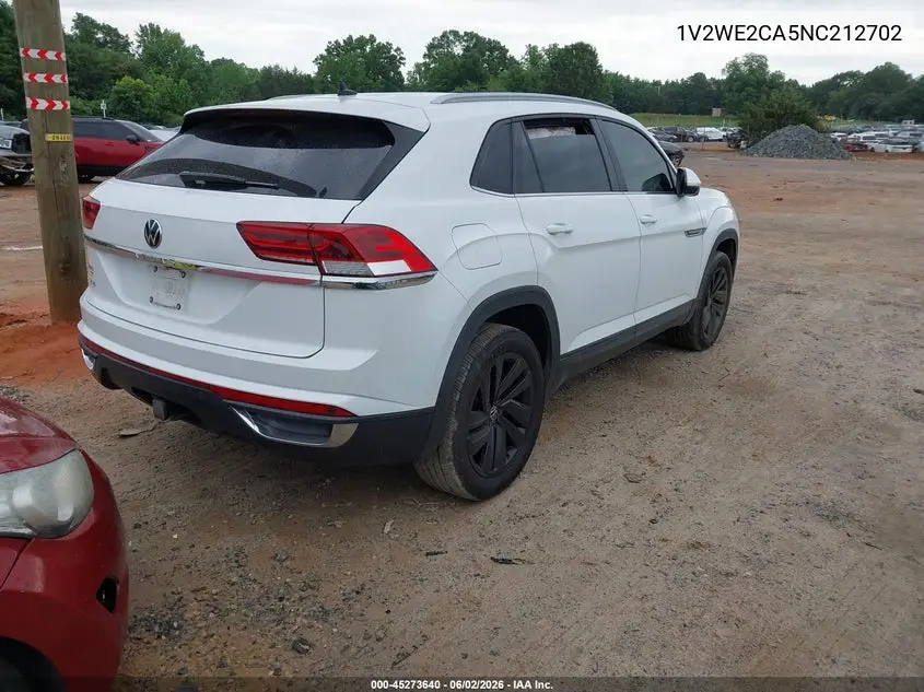 2022 Volkswagen Atlas Cross Sport 3.6L V6 Se W/Technology VIN: 1V2WE2CA5NC212702 Lot: 45273640