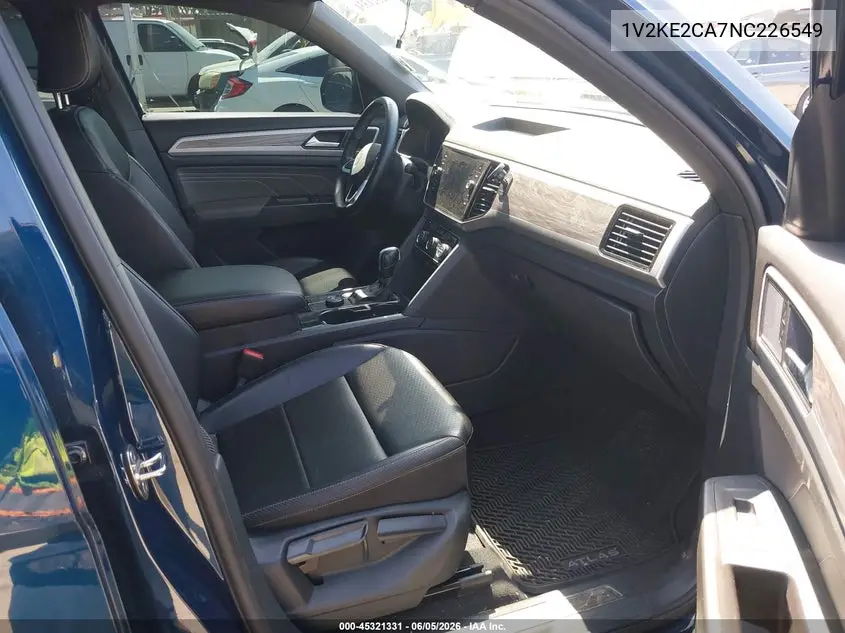 2022 Volkswagen Atlas Cross Sport 3.6L V6 Se W/Technology VIN: 1V2KE2CA7NC226549 Lot: 45321331