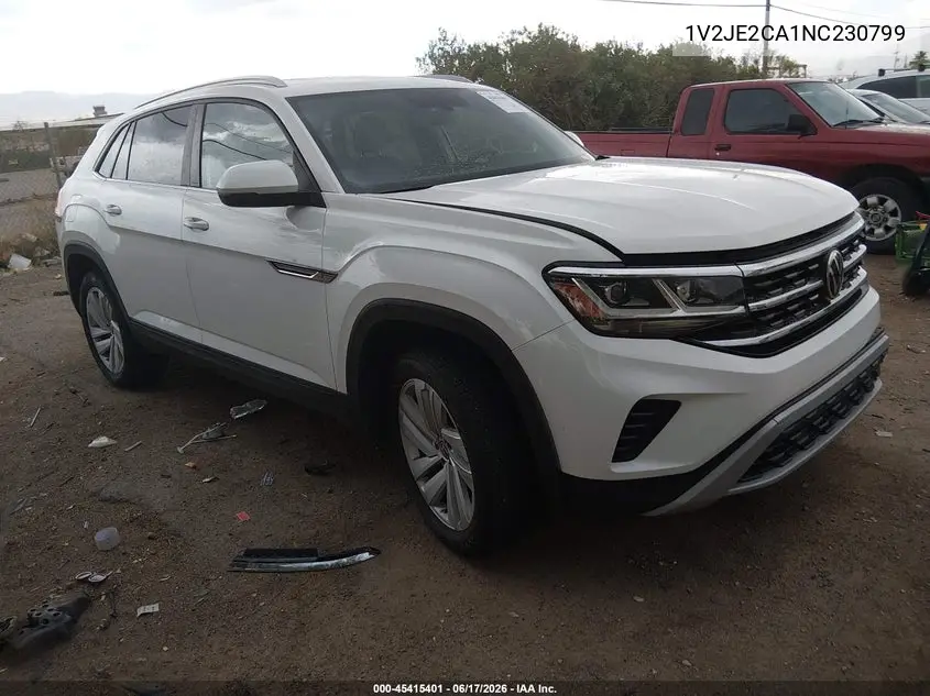 2022 Volkswagen Atlas Cross Sport 3.6L V6 Se W/Technology VIN: 1V2JE2CA1NC230799 Lot: 45415401