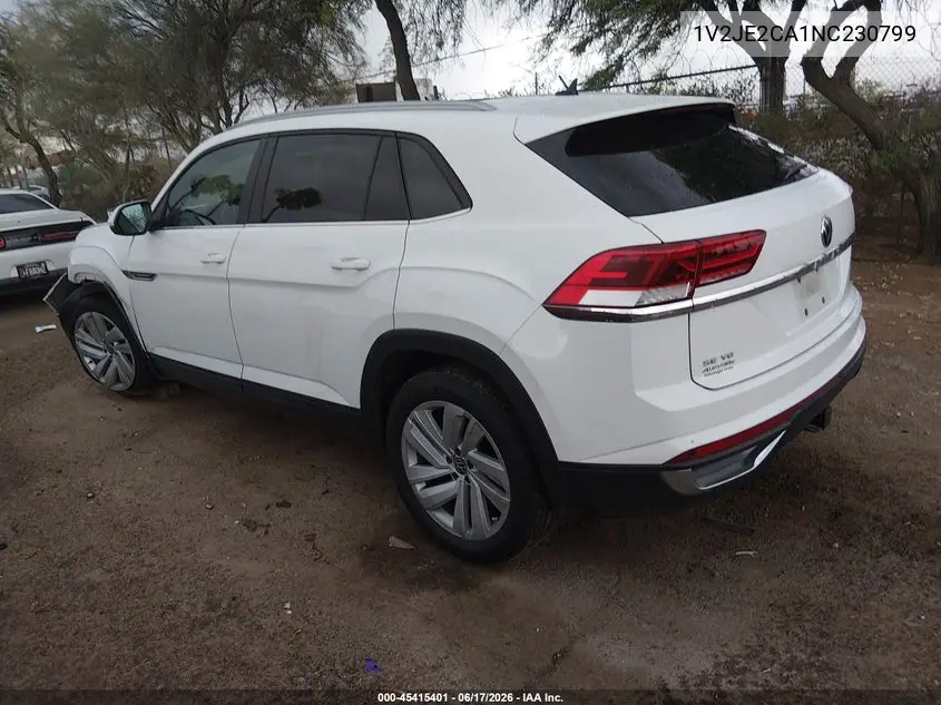 2022 Volkswagen Atlas Cross Sport 3.6L V6 Se W/Technology VIN: 1V2JE2CA1NC230799 Lot: 45415401