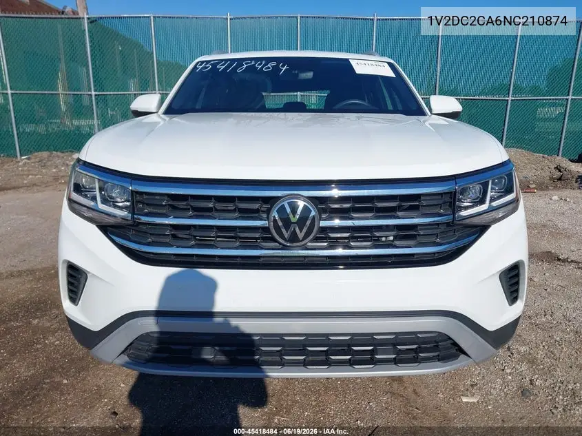 2022 Volkswagen Atlas Cross Sport 2.0T Se VIN: 1V2DC2CA6NC210874 Lot: 45418484
