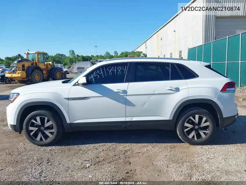 2022 Volkswagen Atlas Cross Sport 2.0T Se VIN: 1V2DC2CA6NC210874 Lot: 45418484