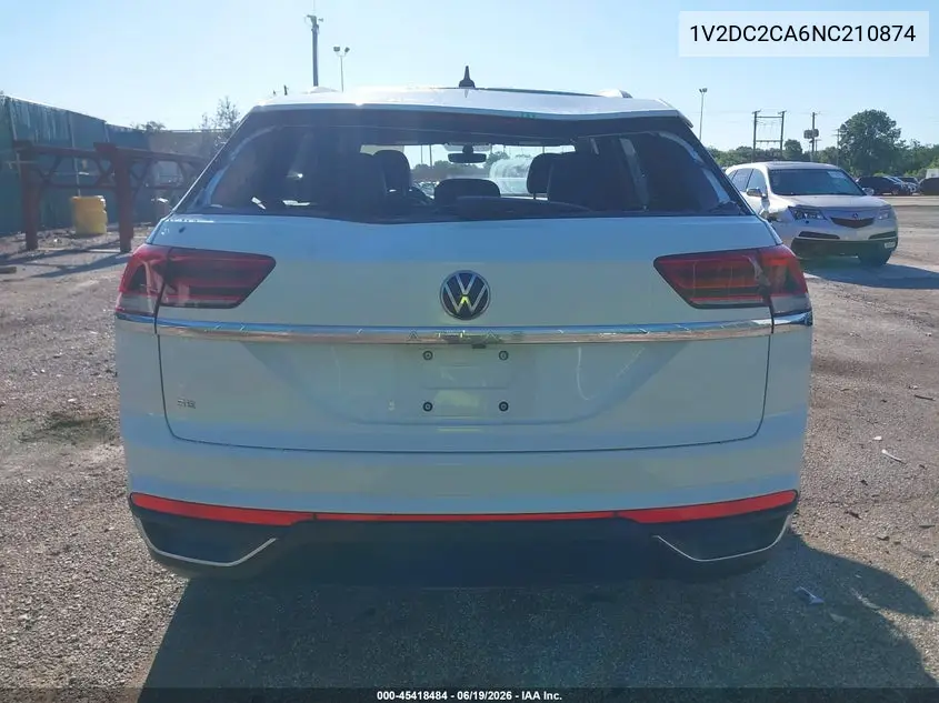 2022 Volkswagen Atlas Cross Sport 2.0T Se VIN: 1V2DC2CA6NC210874 Lot: 45418484