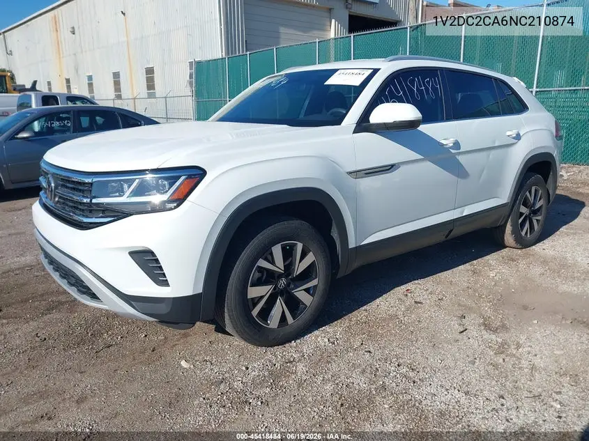 2022 Volkswagen Atlas Cross Sport 2.0T Se VIN: 1V2DC2CA6NC210874 Lot: 45418484