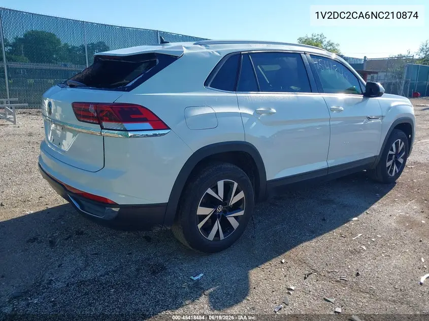 2022 Volkswagen Atlas Cross Sport 2.0T Se VIN: 1V2DC2CA6NC210874 Lot: 45418484