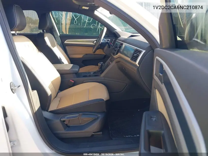 2022 Volkswagen Atlas Cross Sport 2.0T Se VIN: 1V2DC2CA6NC210874 Lot: 45418484