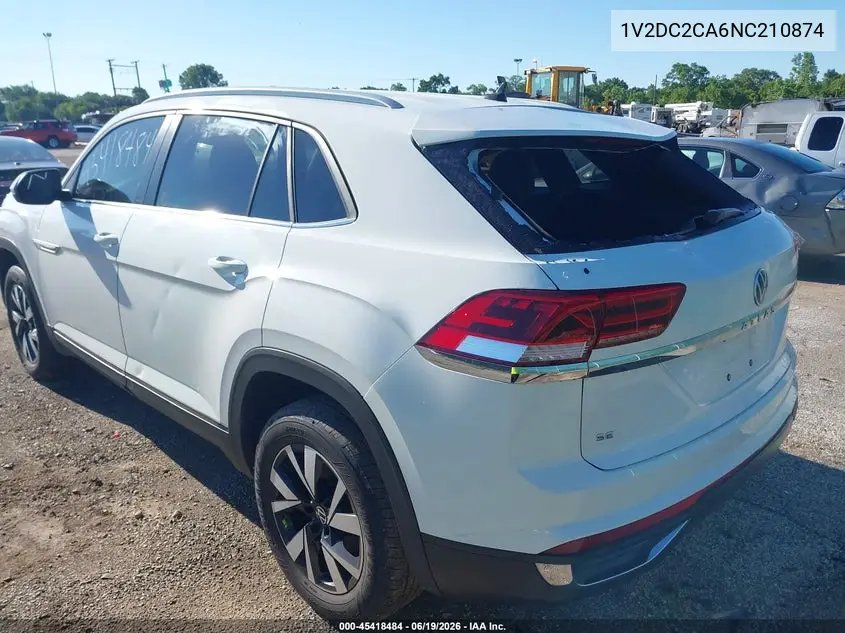 2022 Volkswagen Atlas Cross Sport 2.0T Se VIN: 1V2DC2CA6NC210874 Lot: 45418484
