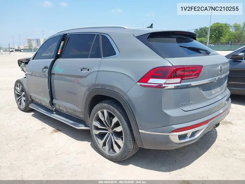 2022 Volkswagen Atlas Cross Sport 3.6L V6 Sel Premium R-Line VIN: 1V2FE2CA7NC210255 Lot: 45423310