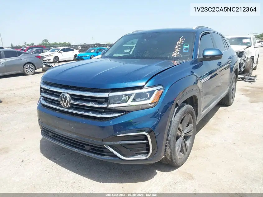 2022 Volkswagen Atlas Cross Sport 2.0T Sel R-Line VIN: 1V2SC2CA5NC212364 Lot: 45449945
