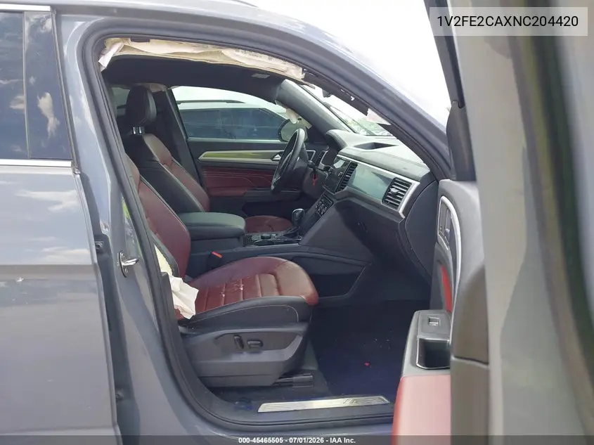 2022 Volkswagen Atlas Cross Sport 3.6L V6 Sel Premium R-Line VIN: 1V2FE2CAXNC204420 Lot: 45465505
