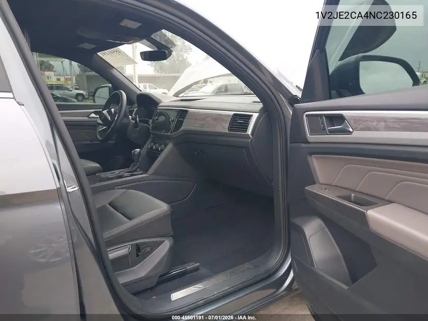 2022 Volkswagen Atlas Cross Sport 3.6L V6 Se W/Technology VIN: 1V2JE2CA4NC230165 Lot: 45501191
