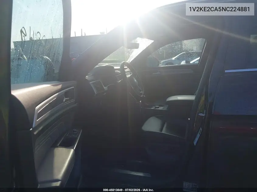2022 Volkswagen Atlas Cross Sport 3.6L V6 Se W/Technology VIN: 1V2KE2CA5NC224881 Lot: 45513849