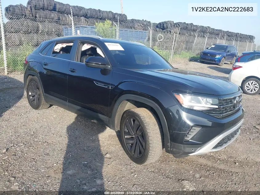 2022 Volkswagen Atlas Cross Sport 3.6L V6 Se W/Technology VIN: 1V2KE2CA2NC222683 Lot: 45520889