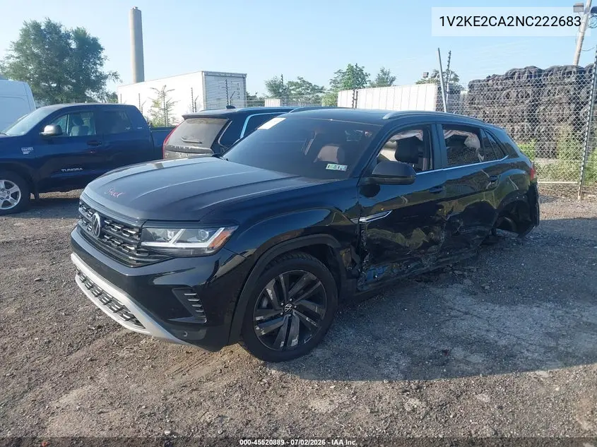 2022 Volkswagen Atlas Cross Sport 3.6L V6 Se W/Technology VIN: 1V2KE2CA2NC222683 Lot: 45520889