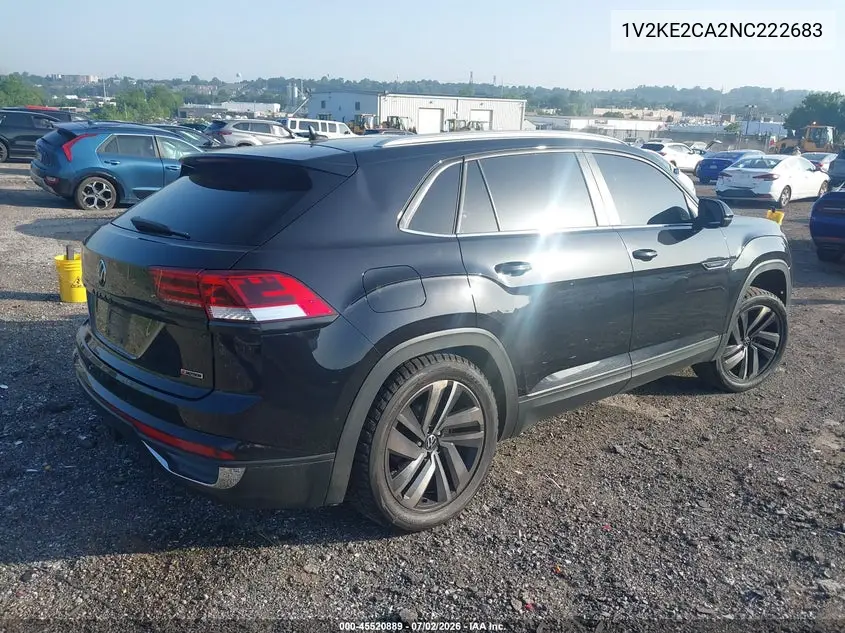 2022 Volkswagen Atlas Cross Sport 3.6L V6 Se W/Technology VIN: 1V2KE2CA2NC222683 Lot: 45520889