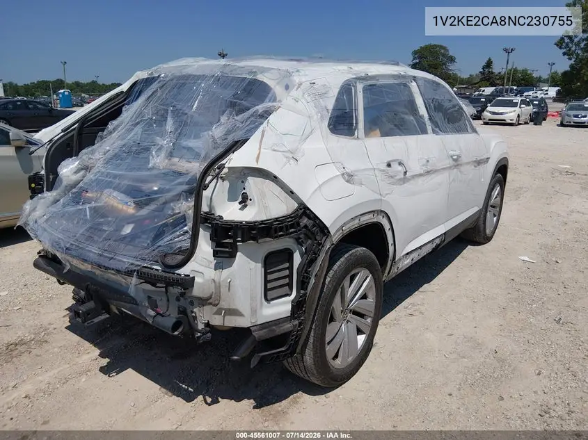 2022 Volkswagen Atlas Cross Sport 3.6L V6 Se W/Technology VIN: 1V2KE2CA8NC230755 Lot: 45561007