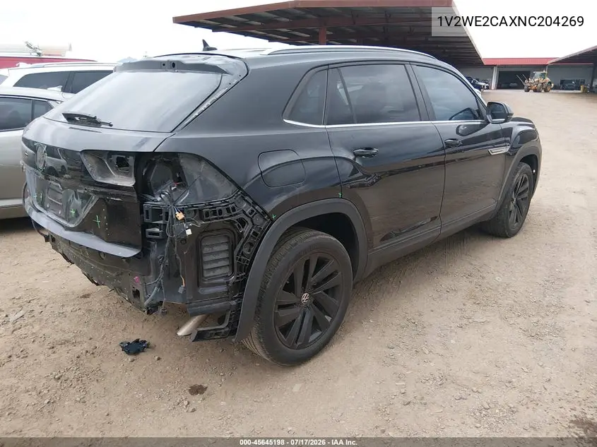 2022 Volkswagen Atlas Cross Sport 3.6L V6 Se W/Technology VIN: 1V2WE2CAXNC204269 Lot: 45645198